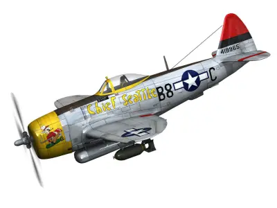 Republic P-47 Thunderbolt - Chief Seattle 3D model