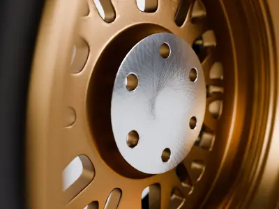 Raceline Ryno Cast Beadlock - BFGoodrich Mud Terrain KM3 Low-poly 3D model