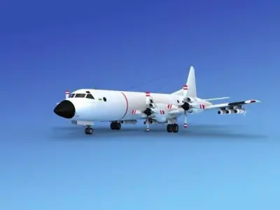 Lockheed P-3 Orion Unmarked 3 3D model