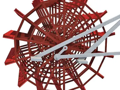 Paddle Wheel 3D model