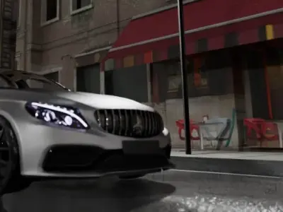 Mercedes C63 Amg Sedan 2019 Free 3D model