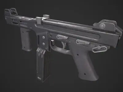 Spectre M4 SMG Low-poly 3D model