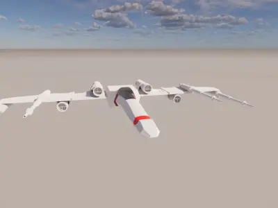Revit X-Wing Elevate Your Designs with Interactive Wing Control Low-poly 3D model