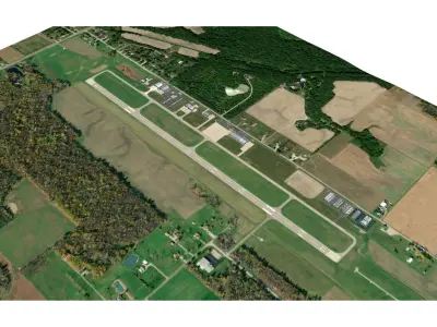 Dekalb County Airport Indiana 3D model