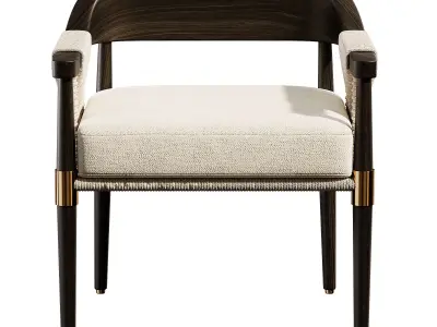 Arteriors Estes Outdoor Dining Chair 3D model