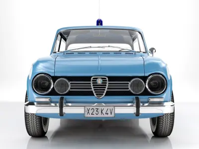Alfa Romeo Giulia Nuova Super 1600  Polizia 1967 3D model