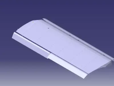 STOL CH 701 Aircraft Wing Structure 3D model