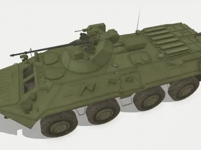BTR-82A Low-poly 3D model