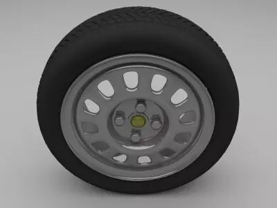 VW Golf Wheel 3D model