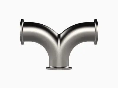 Sanitary Double Elbow 3D model