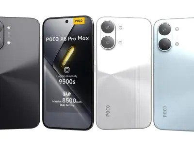 Xiaomi POCO X8 Pro Max All Colors 3D model