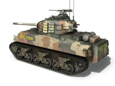 M4A3 Sherman - Beelzebub 3D model