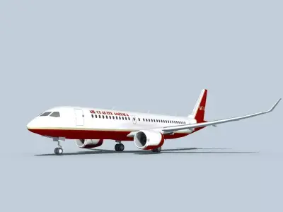 Bombardier CS100 Air Charter America 3D model