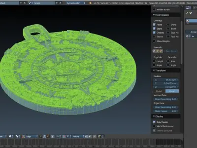 Aztec sun calendar Piedra del Sol 3D print model