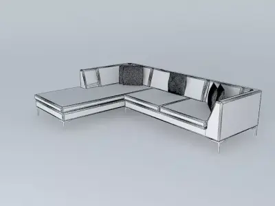 B%26B Italia - Custom Made Michel Sectional Free 3D model