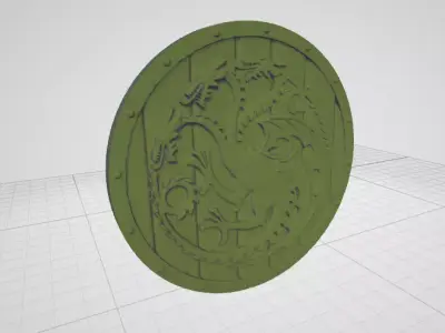 Shield--01--suzhou game of thrones coin Free 3D model
