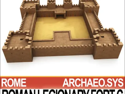 Roman Legionary Fort C 3D model