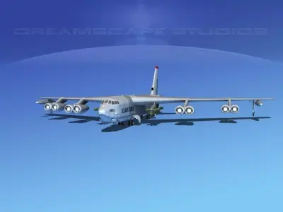 Boeing B-52G Stratofortress V01 3D model
