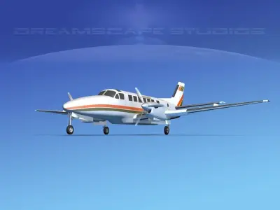 Beechcraft B99a Collection 3D model