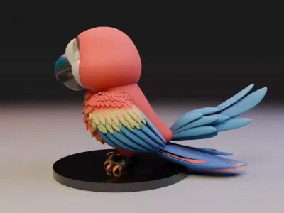 Brazilian macaw 3D print model