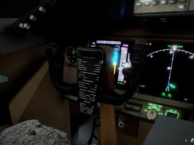 Boeing b777 Airplane Cockpit 3D model