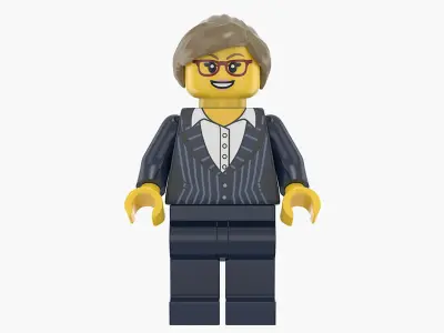 Lego Man And Woman Executive 3D model
