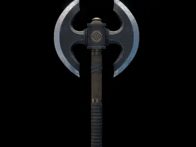 Game Ready Axe  3D model 3D model
