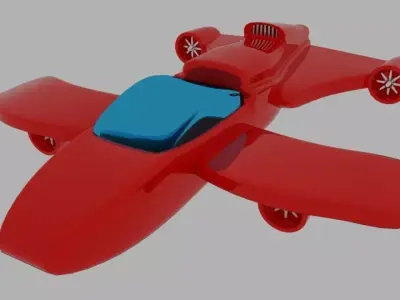 Spaceship K Jet 3D model