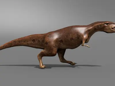 Gigantosaurus Jurassic Dinosaur Low-poly 3D model