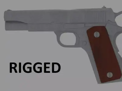 Colt 1911S 3D model