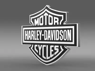 Harley-Davidson Logo 3D model
