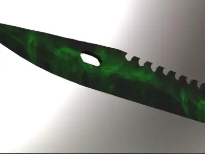 knife m9 bayonet 3D model Low-poly 3D model