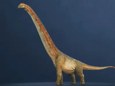 Argentinosaurus low-poly RIG Low-poly 3D model