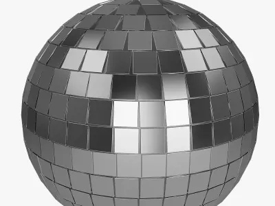 ball disko club party mirorr 3D model