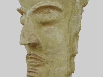 Unique Antic Vase with Faces Photo Scan 3D model