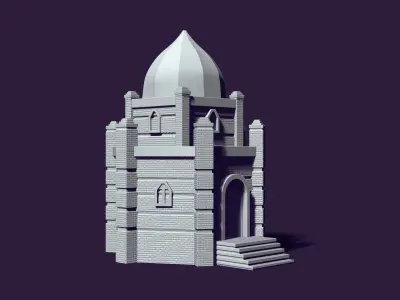 Mausoleum of Muslim Turkic peoples 3D print model