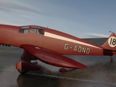 DeHavilland TK2 3D model