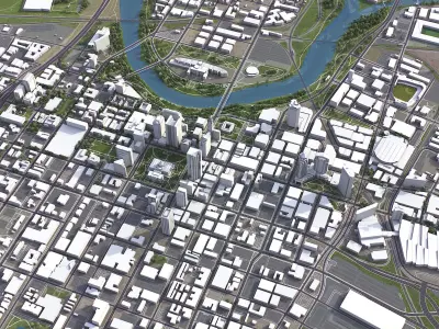 Columbus Low-poly 3D model