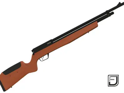Rifle W-01 3D model