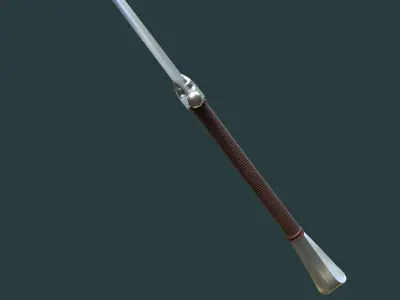 Albion Principe Medieval Sword PBR game ready Low-poly 3D model
