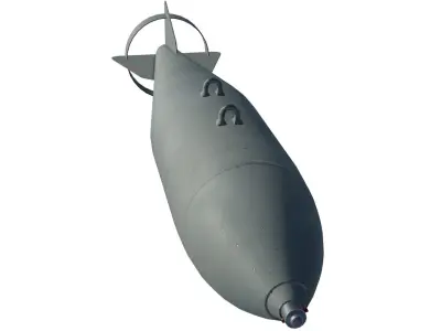FAB500-M62 Soviet Russian Aircraft Bomb Game Ready PBR Low-poly 3D model