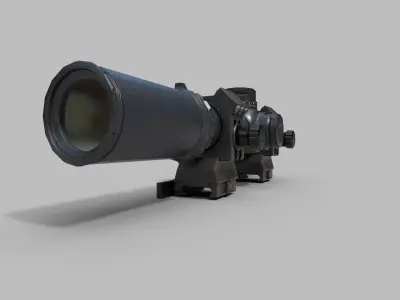 CQBSS sight Low-poly 3D model