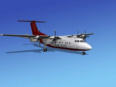 Dehavilland DHC-7 Air Scot 3D model
