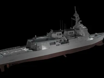 JMSDF Maya class guilded missile destroyer 3D model