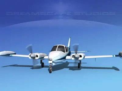Cessna 310 V05 3D model