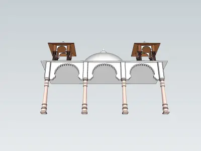 indian jodhpuri stone arch 3d modal 3D model