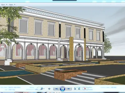 Sketchup Recreational Tourism building 01 3D model