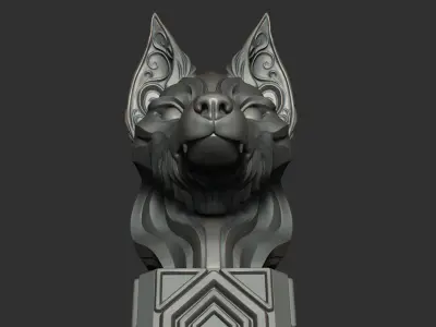 Fox Head  3D model