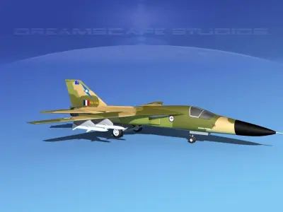 General Dynamics F-111 Aardvark V06 3D model