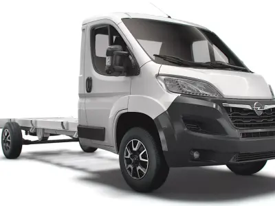 Opel Movano Chassis Truck Single Cab 4300WB 2022 3D model